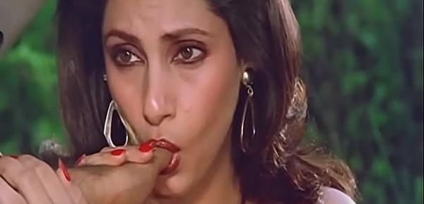  Sexy Indian Actress Dimple Kapadia Sucking Thumb lustfully Like Cock